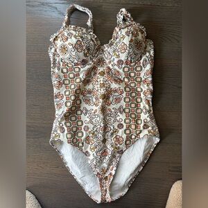Tory Burch Patterned One-Piece Swimsuit